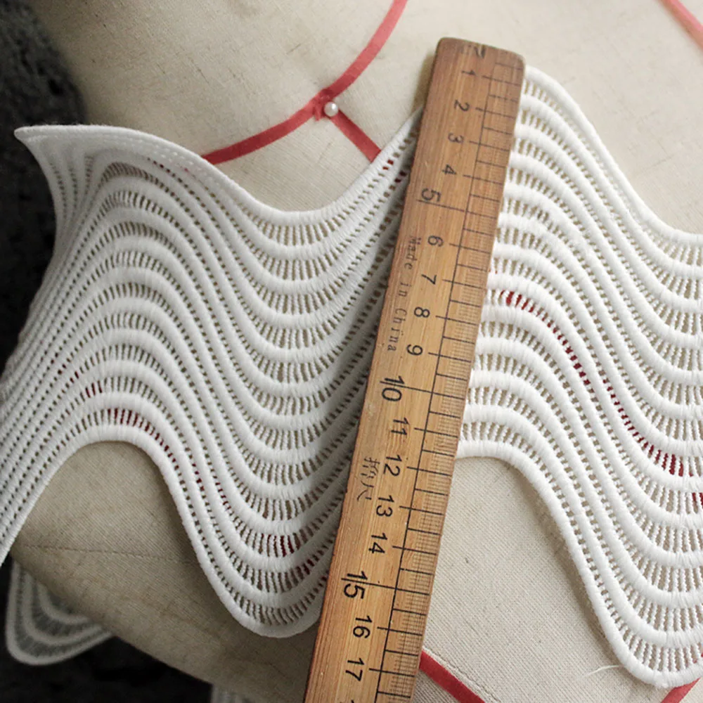 Модная вышитая волной кружевная отделка французская Изысканная лента