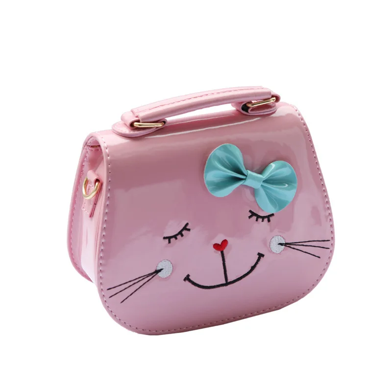

Princess Bag Single Shoulder Messenger Bag Fashionable Cute Cat Girl Bow Little Girl Bow Handbag Trend Children Purses and Bags