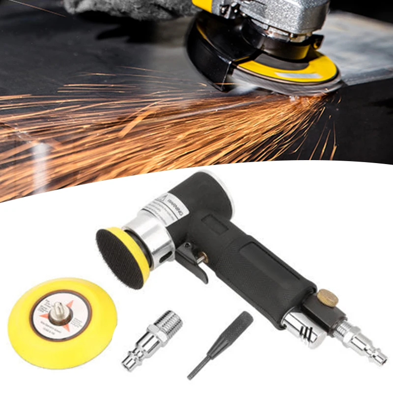 

2 Inch/ 3 Inch Air Sander Pneumatic Polisher High Speed 90 Degree Orbital Eccentric Pneumatic Angle Grinding Polishing Machine