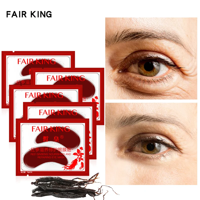 

FAIR KING Red Ginseng Nourishing Repairing Eye Mask Remove Dark Circle Eye Bags Crow's Feet Fat Granule Serum Lift Skin Care