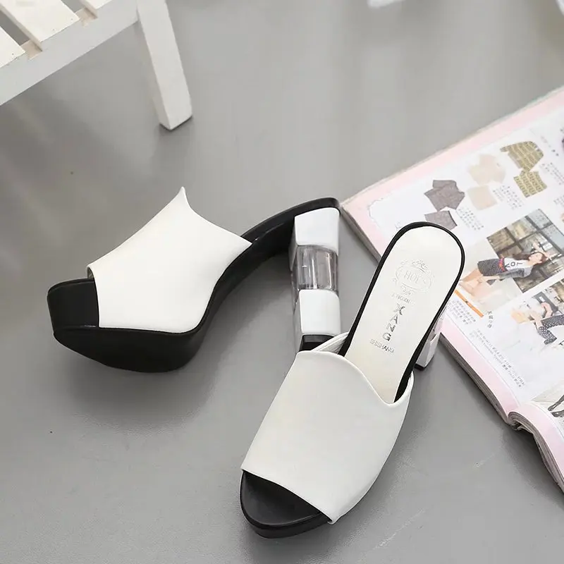 

Square Heel Sandals High Heels Women Sandals 2018 Summer Women Heel Pumps Platform Open Toe Sandals Ladies Shoes