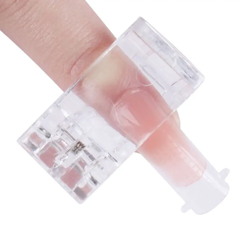 

7Pcs Poly Nail Extensions Gel Kits Nail Molds Pusher Clip Light Therapy Palette Pen Set Manicure Tools