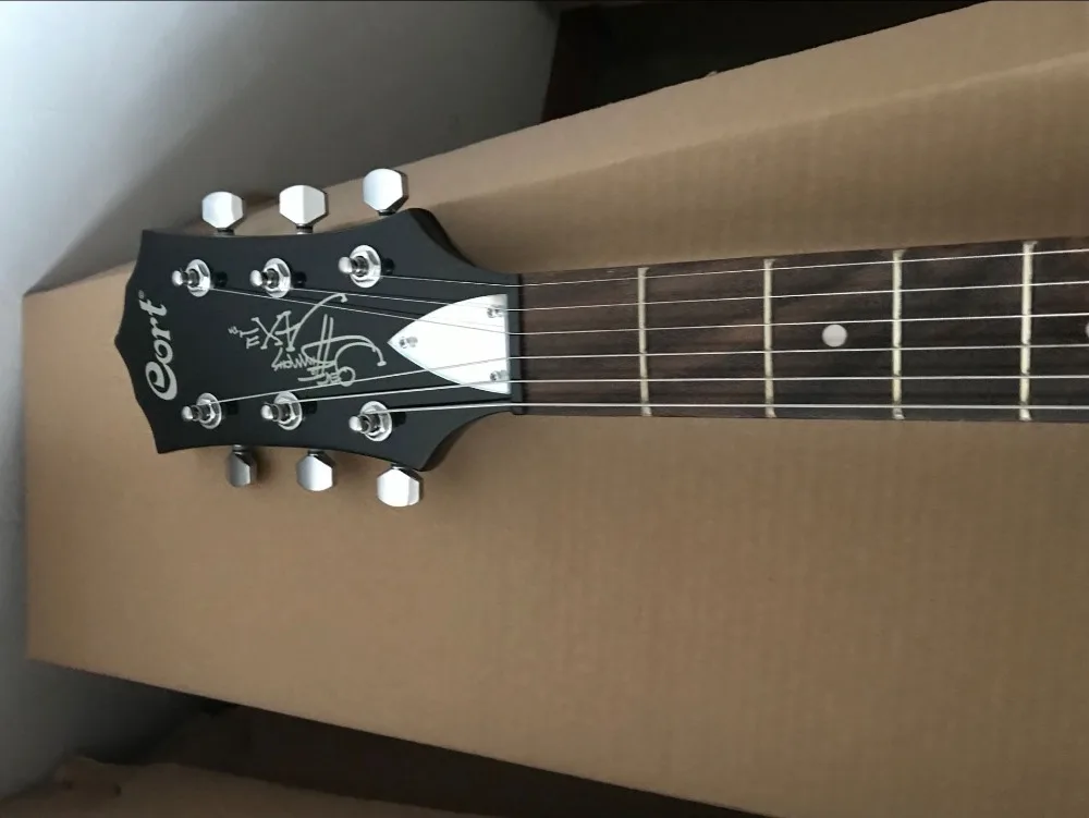 Custom shop стиль Cort GENE SIMMONS топор электрогитара с хромированной фурнитурой cort simmons топор гитара