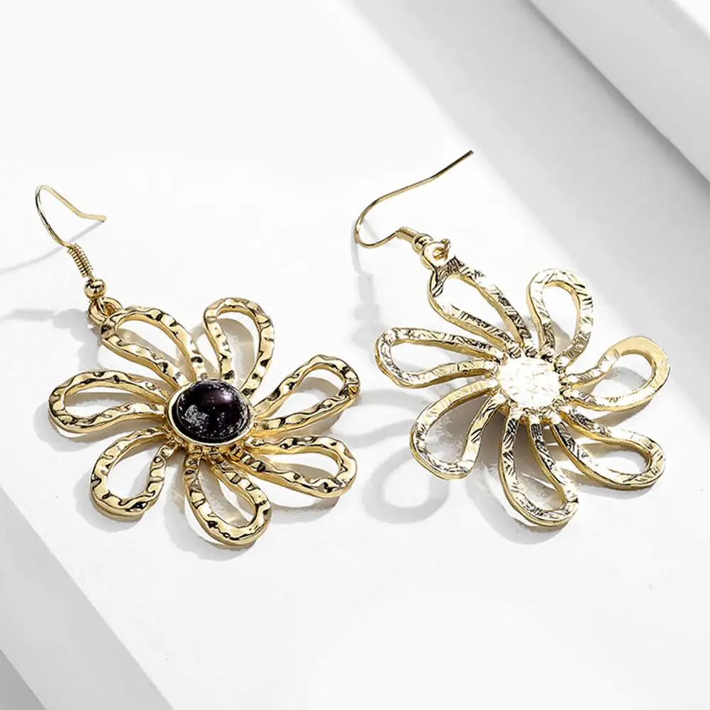 

Hawaii Style Fashion Gold Color Drop Earring Hot Designer Sunflower Dangle Earrings 2020 Boho Jewelry Accessories for Women Gift