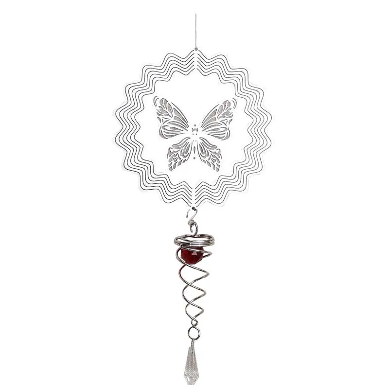

3D Matel Wind Spinner Rotating Metal Piece Animal Stereo Wind Chime Hanging Decoration Party Decoration