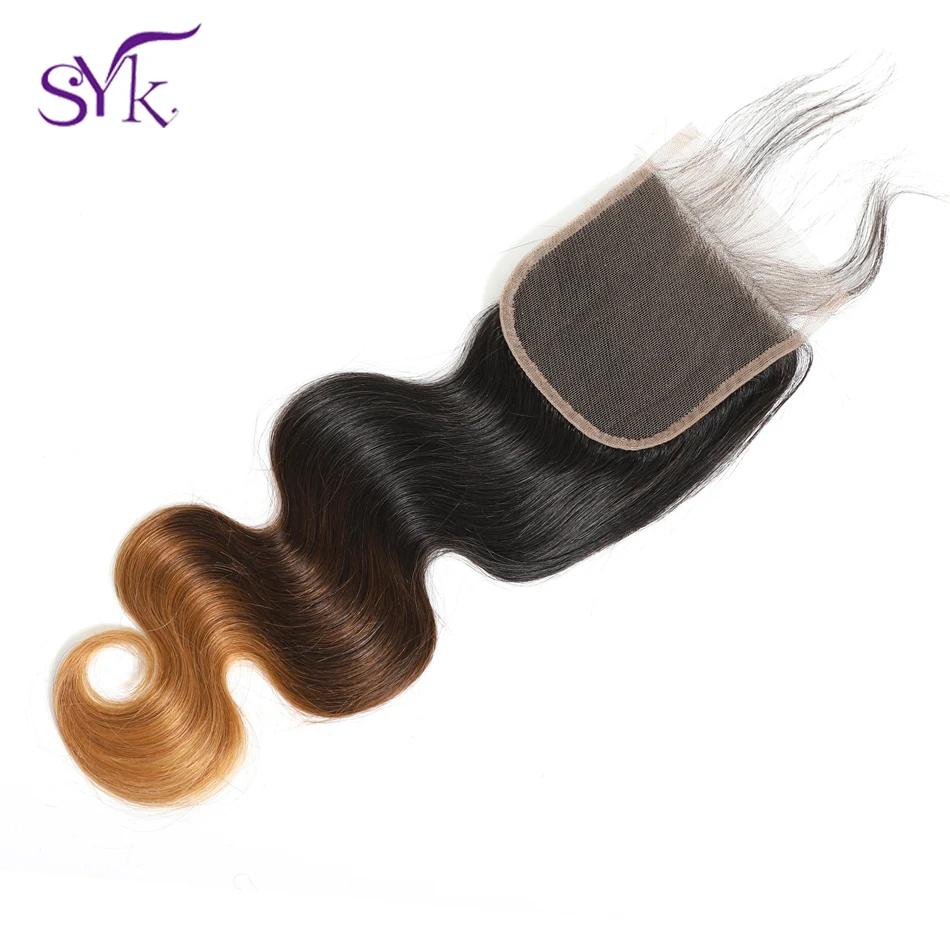 SYK волосы с эффектом деграде (переход от кружева закрытие бразильский