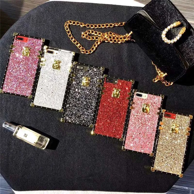 Модный Блестящий квадратный чехол для телефона Samsung Galaxy S10 S9 Plus Note 9 A20 A5 A70 M20 M30 J4P J6P мягкий телефона|Бамперы| |