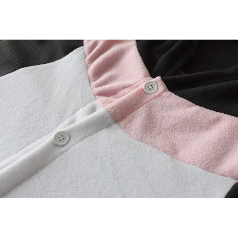 Кигуруми с животными Черный кот комбинезон для женщин и девушек DJ Kitty одежда сна