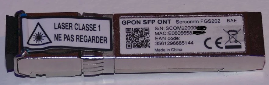 LODFIBER GPON SFP ONT SERCOMM FGS202