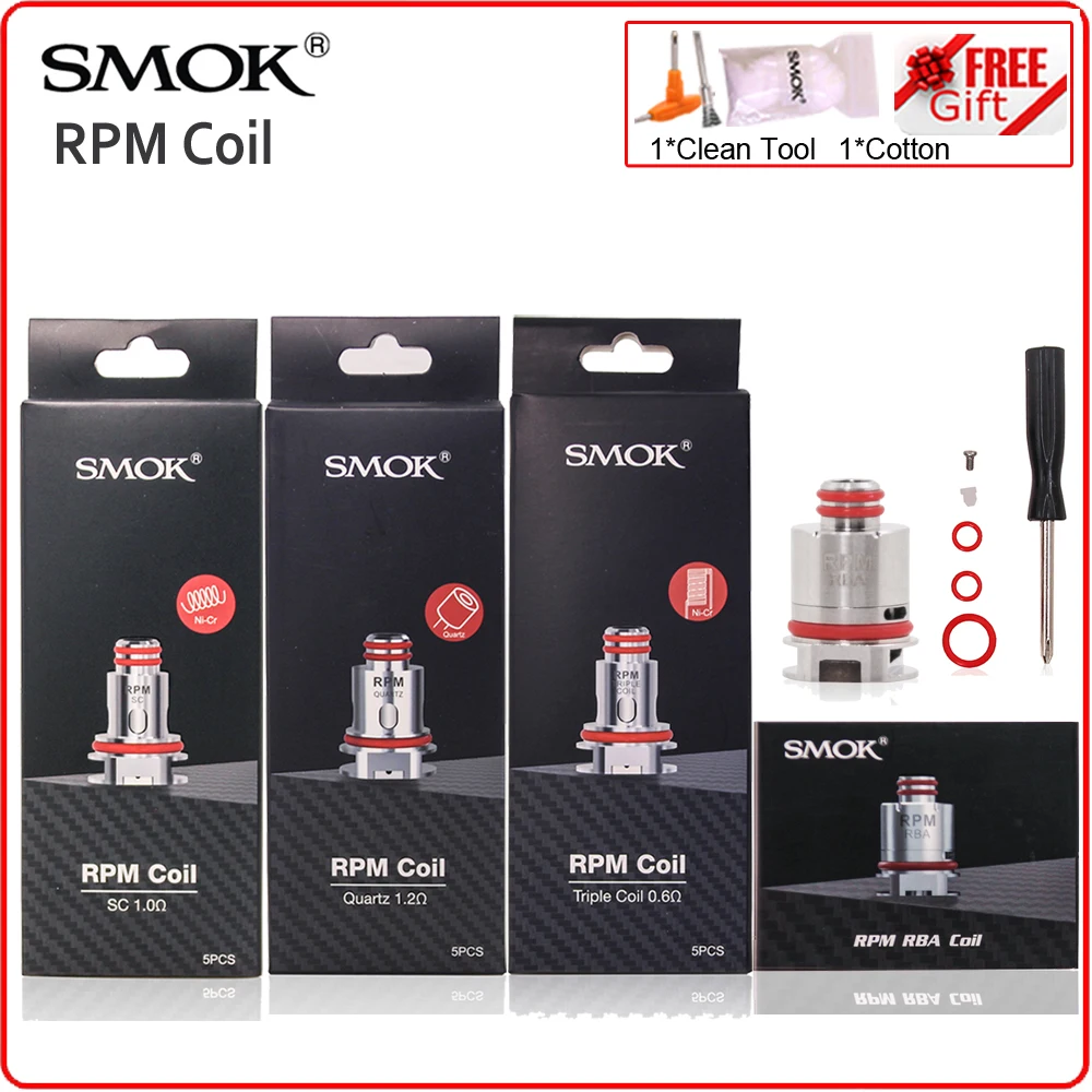 Оригинальный электронных сигарет SMOK RPM40 РБА об/мин катушки испаритель головки