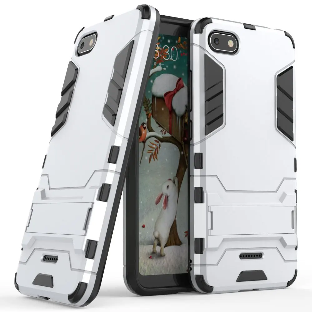 silver armor case Для Xiaomi Redmi 3S чехол Xiaomi Redmi 3 Pro Чехол силиконовый бампер противоударный тонкий жесткий чехол для телефона для Xiaomi Redmi 8A 8 A - Цвет: silver armor case