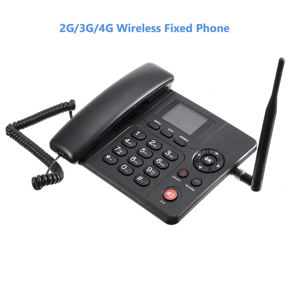 4G WIFI беспроводной стационарный телефон Настольный GSM SIM карта ЖК дисплей для
