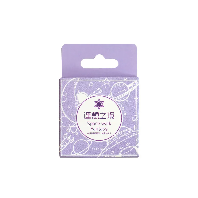 

50 pcs/pack White lace transparent Cute Boxed Kawaii Decoration Stickers Planner Scrapbooking Stationery Japanese Diary Stickers