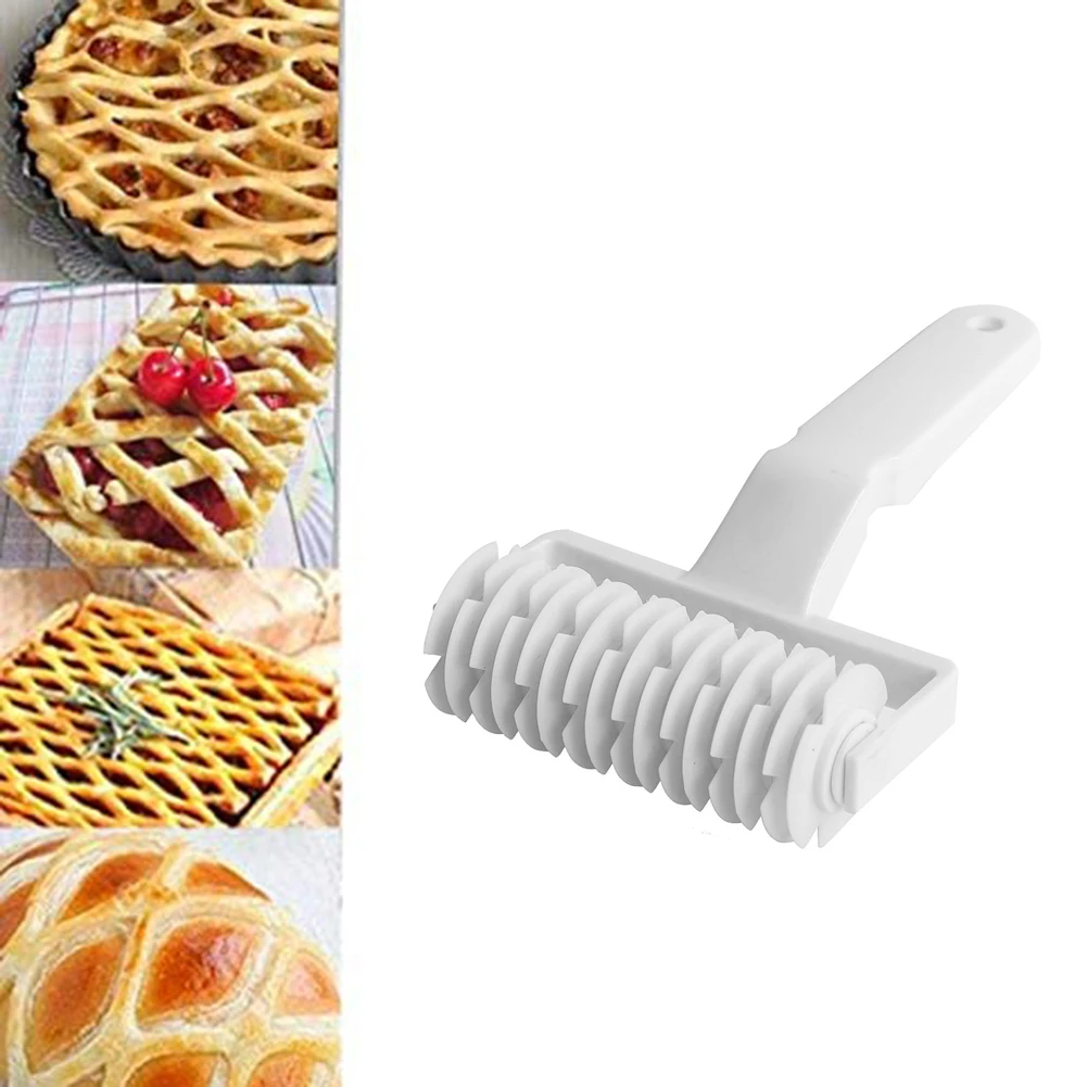 

Baking Tools DIY Plastic Pizza Cookies Roller Cutter Machine Kitchen Gadgets Magic Maker Cookie Craft DIY Baking Tool (White)