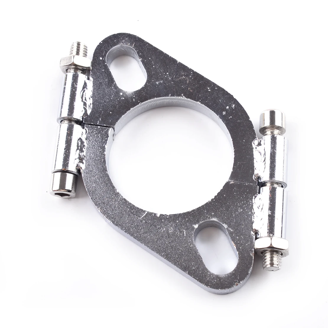 

Silver 2''Inch Mild Steel Exhaust Split Flange Flat Oval Repair Universal Accessories