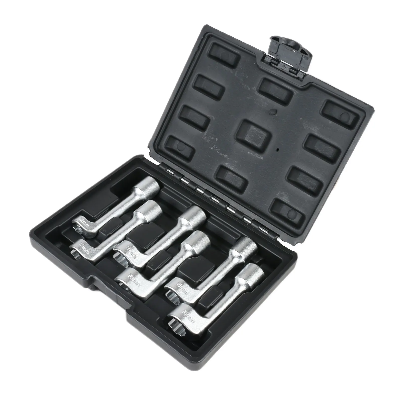

6Pcs 1/2" Drive L-Type Open Ended Ring Wrench Socket Set Special Wrench For Nuts&Bolts 12/14/16/17/18/19mm Car Disassembly Tools