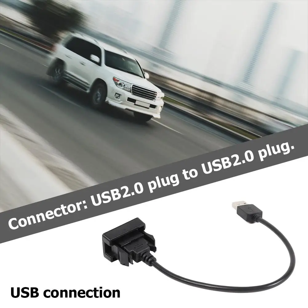 

Удлинительный Кабель-адаптер для автомобильной приборной панели с утапливаемым креплением USB 2.0, панель портов «штырь-гнездо» из пластика д...