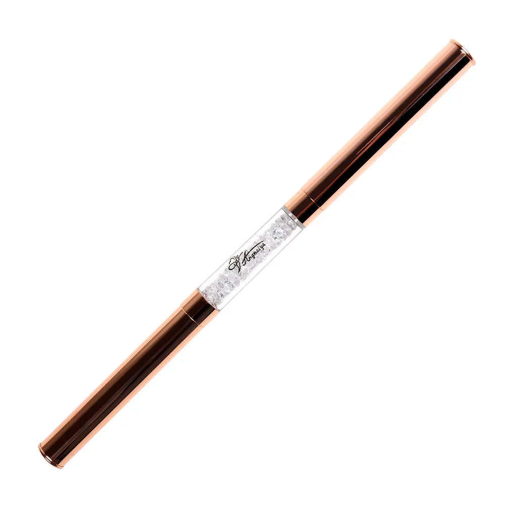 

ANGNYA Rose Gold Dual-ended Nail Art Dotting Pen Crayon Crystal Rhinestone Bead Picker Wax Pencil DIY Nails Brush Manicure Tool