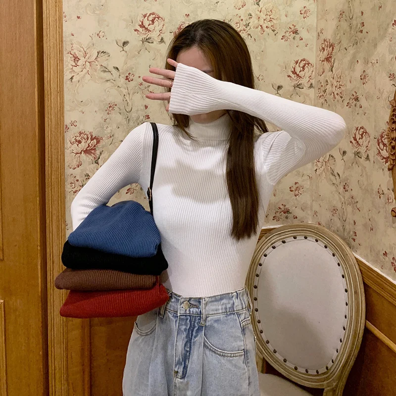 

Осень 2021, зимний свитер, женские топы, вязаный пуловер, женская мягкая теплая толстая верхняя одежда