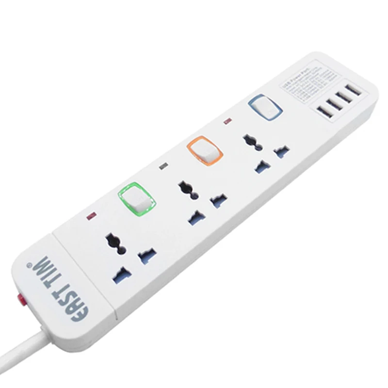 Удлинитель питания с защитой от перегрузки 3/3/5/8 м 4usb 1 5 а | Обустройство дома