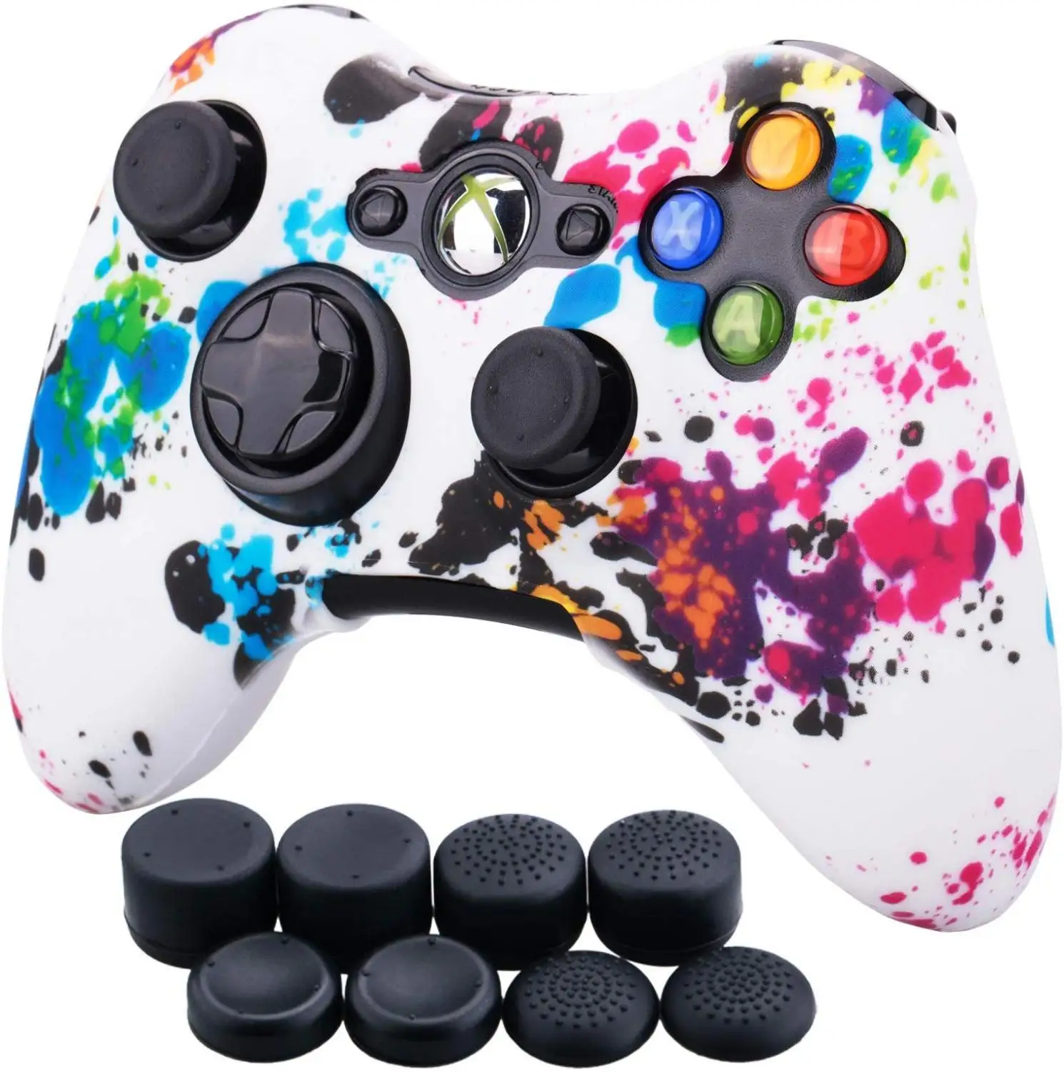 ZOMTOP защита для переноса воды с принтом кожи для Microsoft Xbox 360 проводной/беспроводной контроллер силиконовый чехол Крышка крышки