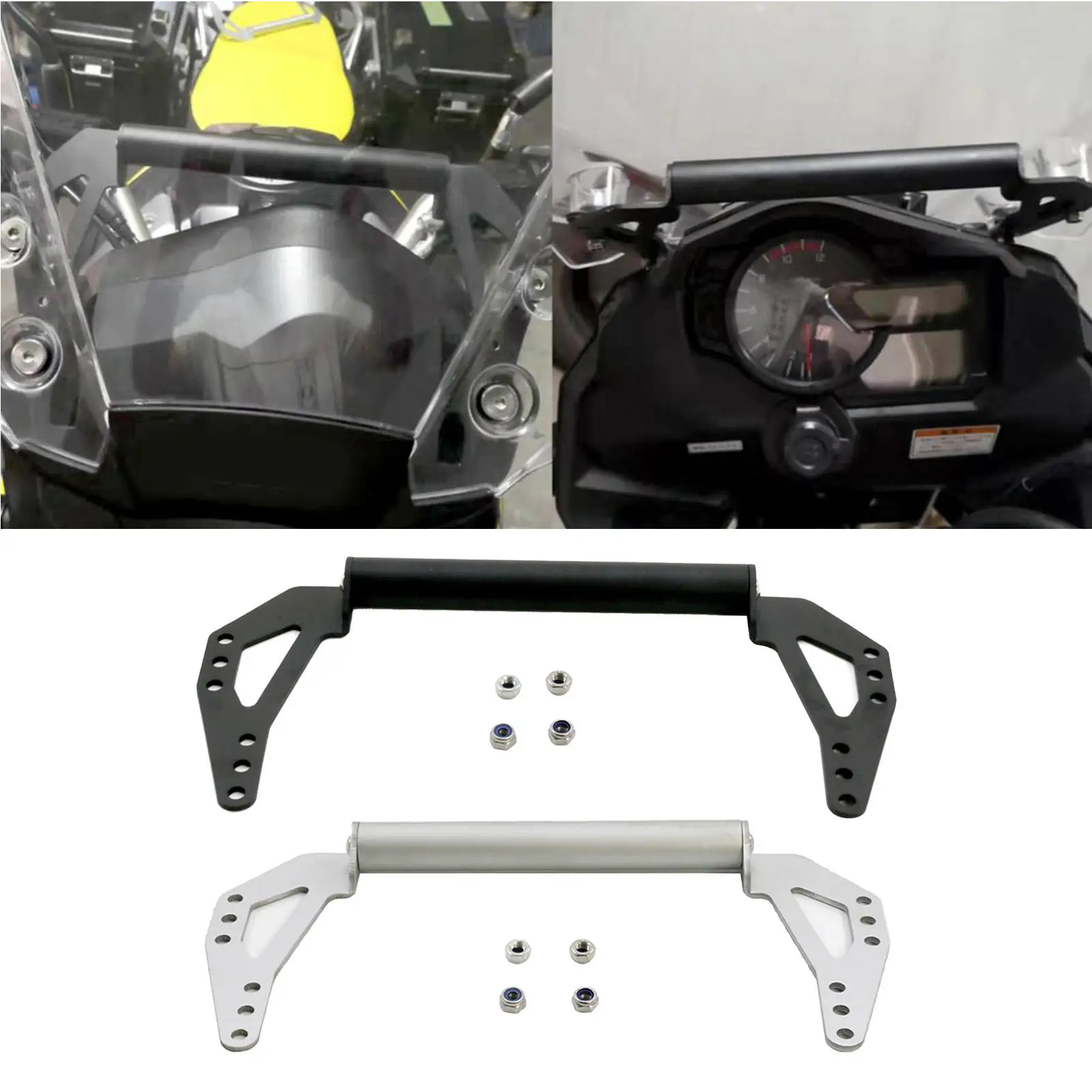 gps mobile phone navigation bracket front stand aluminum compatible for suzuki dl1000 spare parts professional durable premium free global shipping
