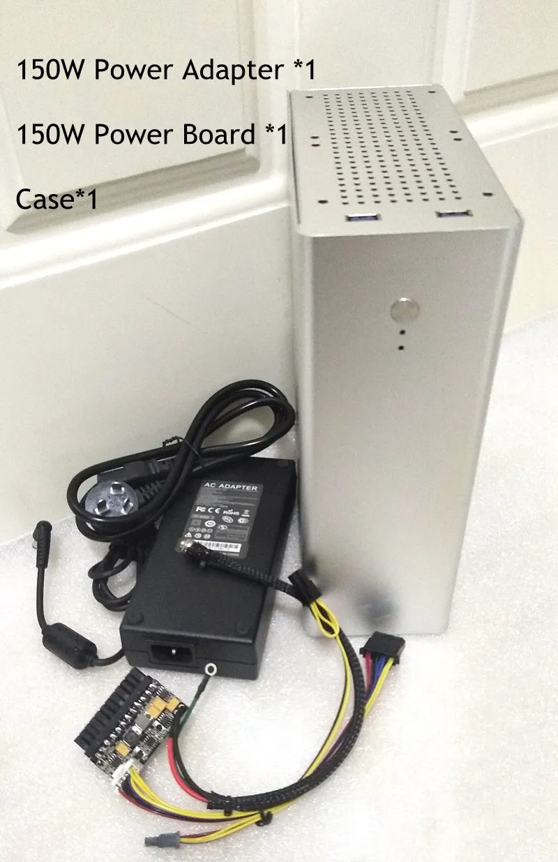 PC Mini ITX безопасный корпус компьютерный геймер чехол Tower HTPC Чехол настольный игровой полностью алюминиевый тонкий корпус поддерживает GPU нож карты - Цвет: Silver