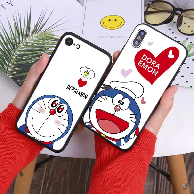 Cute cartoon Doraemon Phone Case For iPhone 11 Pro Max 2019 Soft silicone Cover |