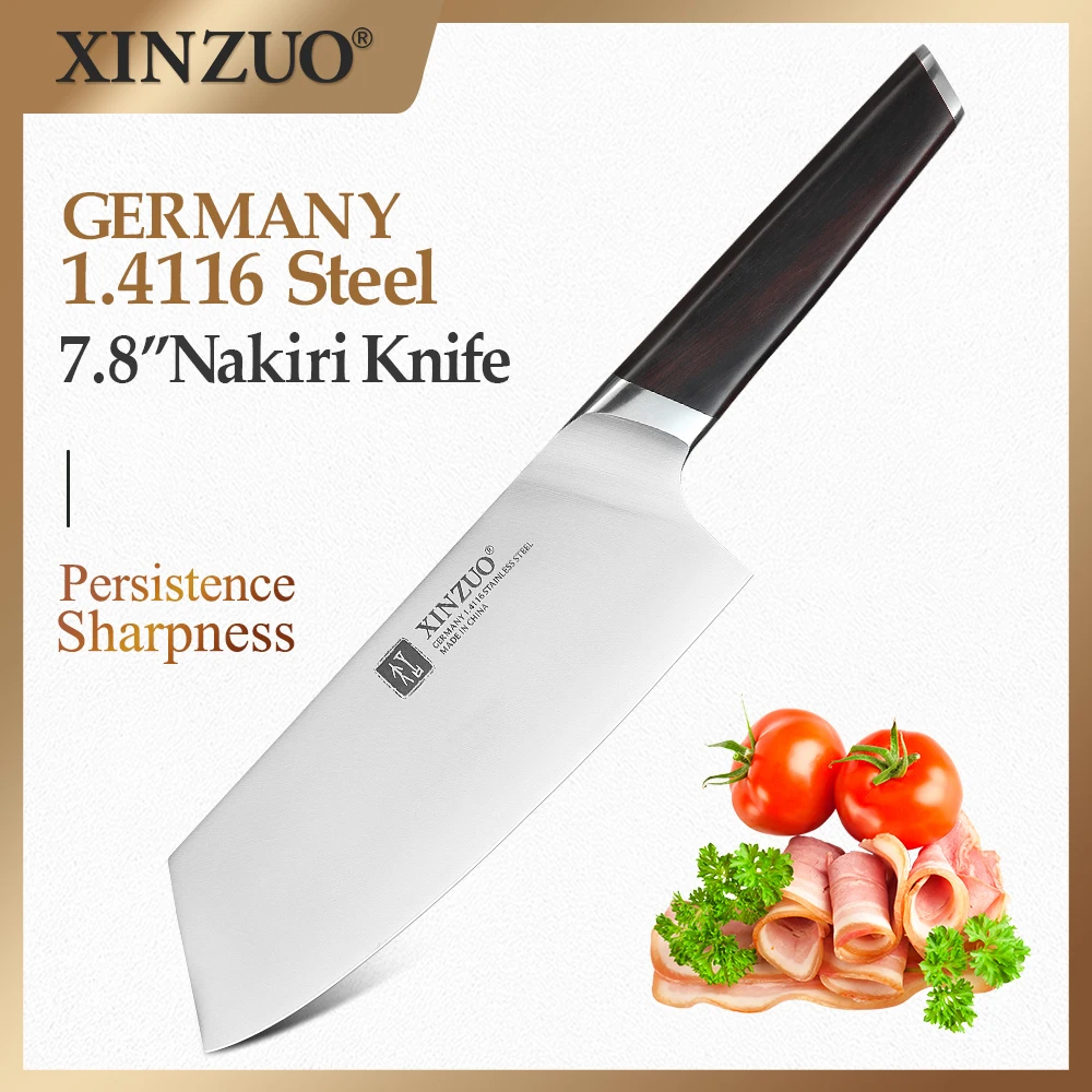 Нож кухонный из высокоуглеродистой нержавеющей стали 7 8 дюйма с ручкой черного