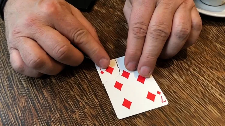 Рваный угловой станок (TCM) Juan от Пабло карточка трюк волшебные трюки иллюзии