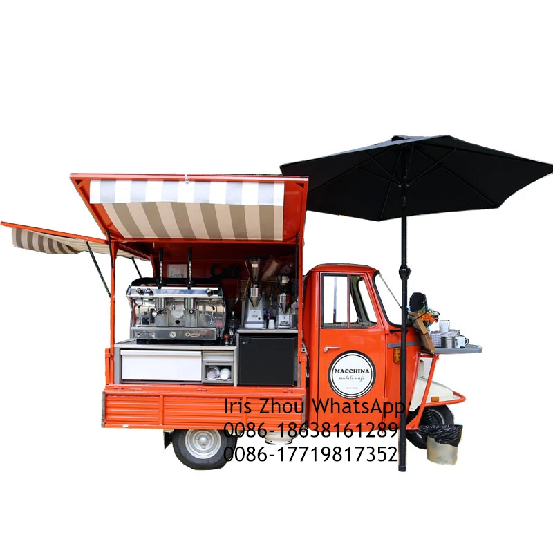 Бестселлер грузовой велосипед с Piaggio Ape 3 Wheeler Ape пищевой фургон на продажу