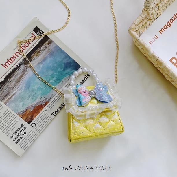 Сумка кросс-боди Женская из ПУ кожи Модный миниатюрный клатч Принцессы Диснея