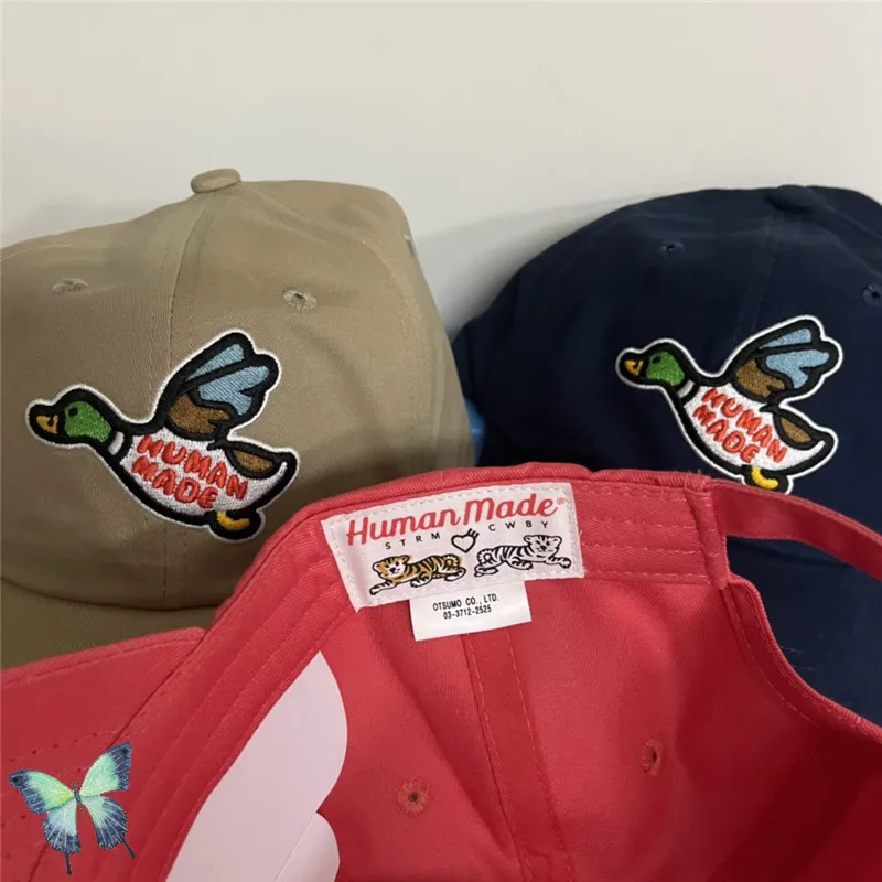 

Embroidered Human Made Baseball Cap Flying Duck Adjustable Unisex High Quality Cap with Tag