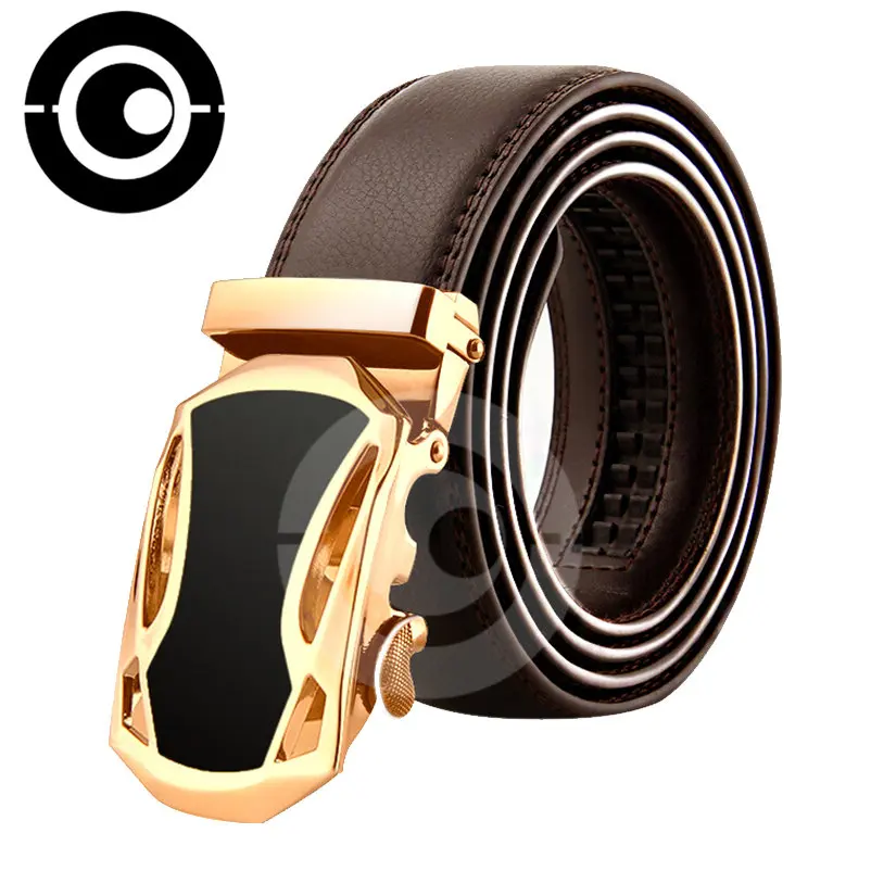 

Designer Belts Men High Quality Mens Belts Luxury Trouser Belt Crocodile Grain Belts Automatic Buckle Business Men Belt 110-130