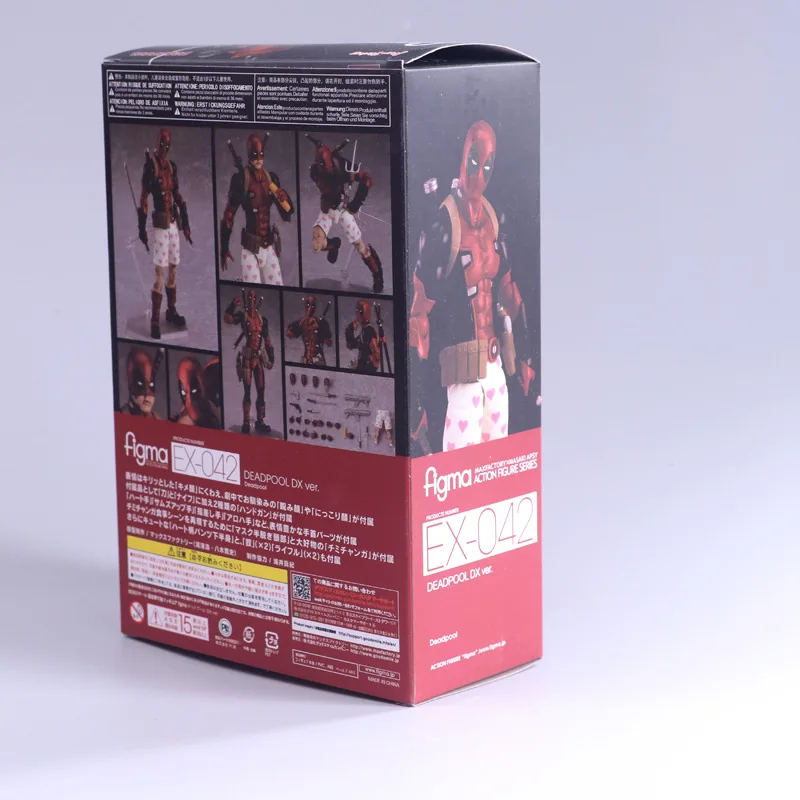 Дисней 15 см X-MAN Дэдпул Figma игрушки EX-042 DX Ver Super Hero BJD фигурка модель Рождественский
