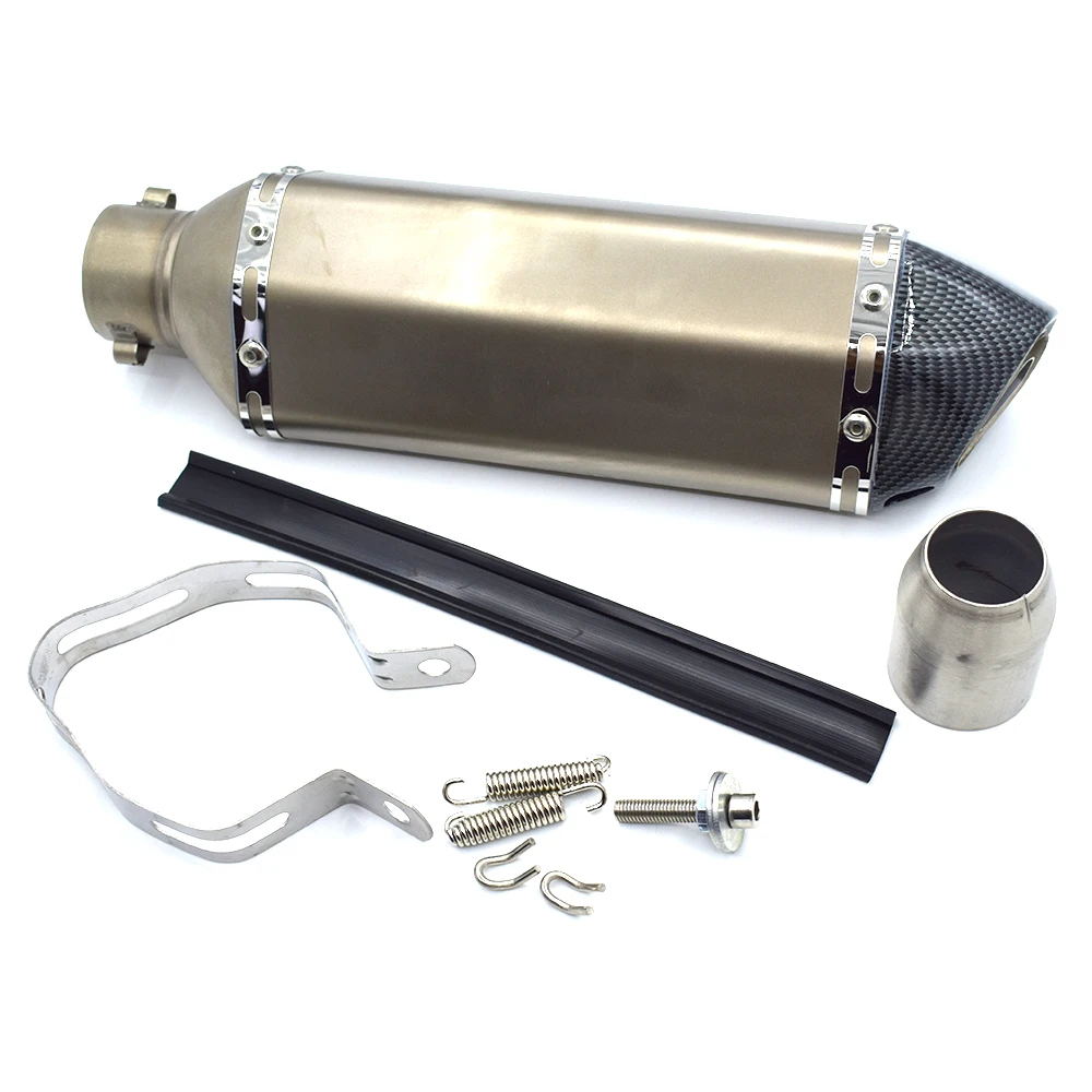 51 мм Универсальные мотоциклетные детали выхлопной трубы из нержавеющей стали