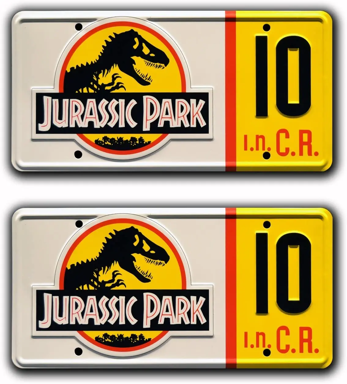 

Celebrity Machines Jurassic Park | # 10 | Metal Stamped License Plates