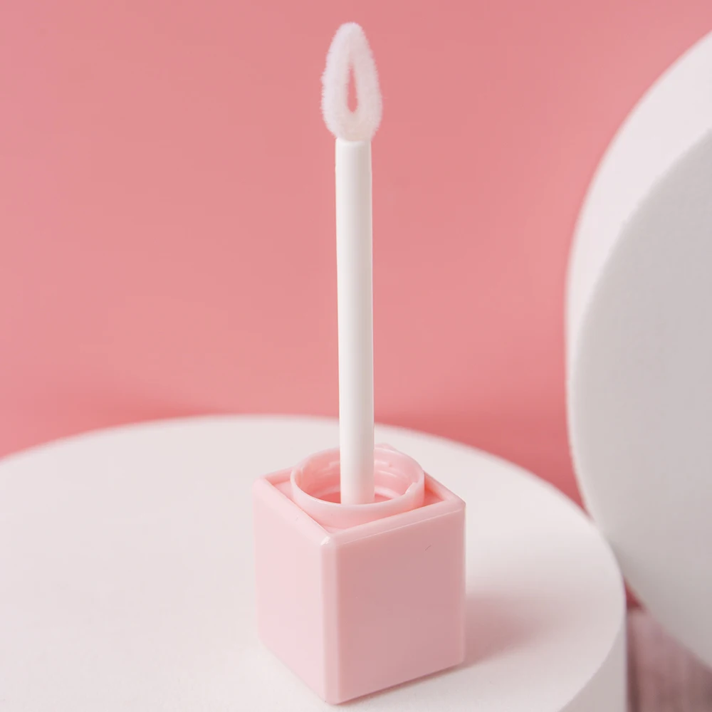 

10 ML Gradient Square Lip Gloss Tube Glaze Pink Gold Cover Scrub Empty Tubes Lipstick Mini Sample Cosmetic Container