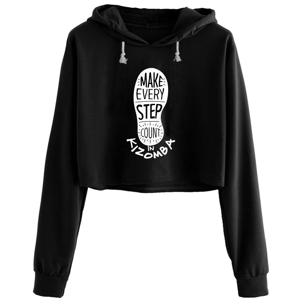 

Count Kizomba Crop Hoodies Women Anime Emo Aesthetic Kpop Pullover For Girls