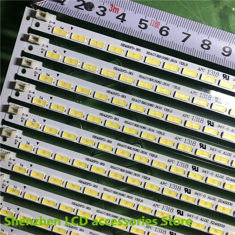 

New 54LEDs 500mm LED backlight strip for LED40K360JD RSAG7.820.5057 HE400GF-B31 RSAG7.820.5062 SSY-1125050 100%new