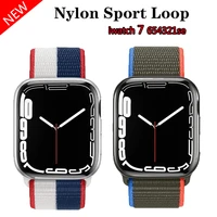 nylon loop strap for apple watch band 44mm 40mm 45mm 41mm 42mm 38mm 44 accessories wristband correa bracelet iwatch 3 4 5 6 se 7