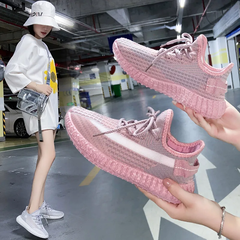 

2021 Women Sports Mesh Shoes Outdoor Light Breathable Vulcanize Sneakers Casual Women Walking Anti-slip Running Female Shoes