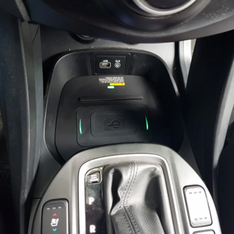 10w car qi wireless charging phone charger for hyundai grand santa fe ix45 2015 2016 2017 2018 charging plate accessories free global shipping