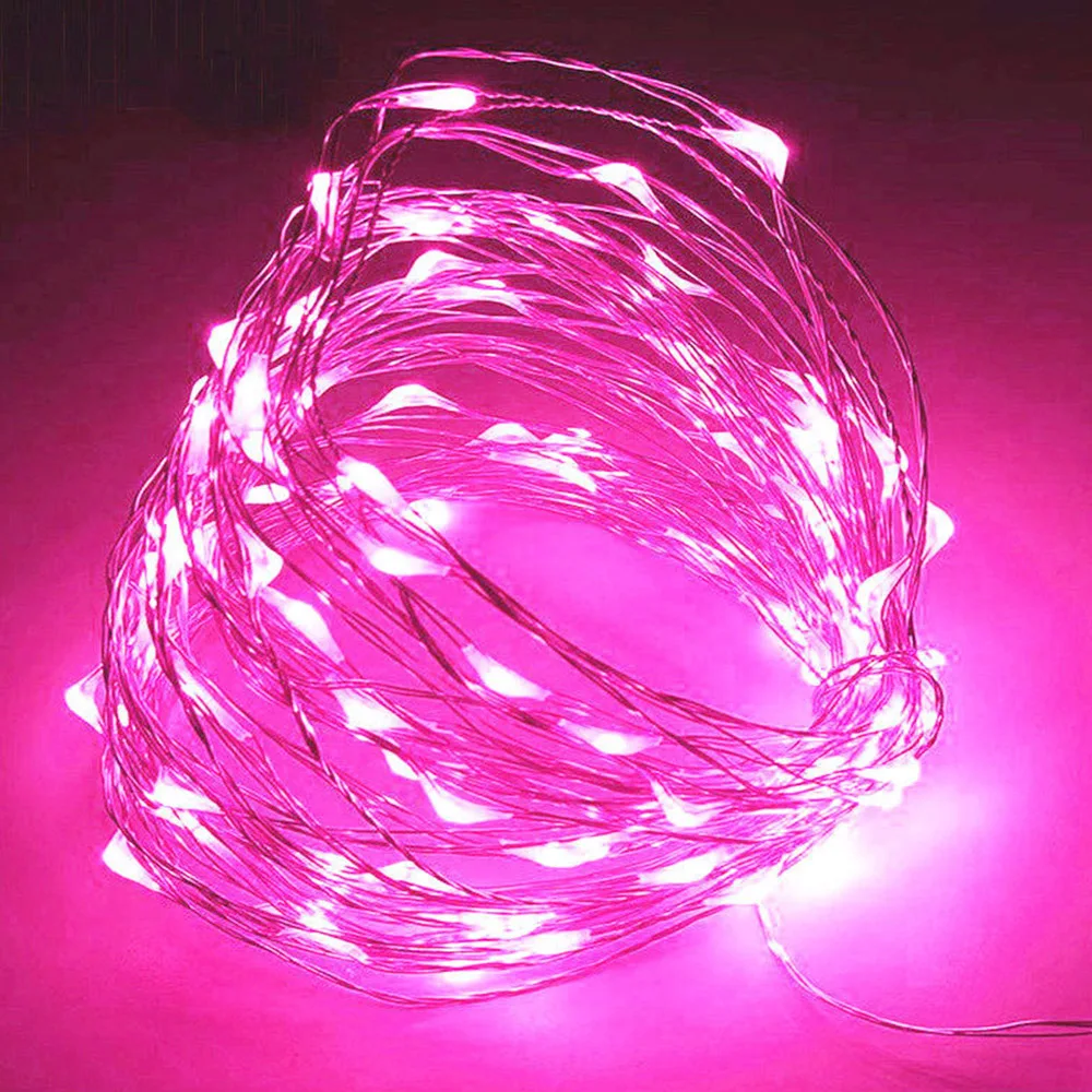 Сказочная лампа наружная для освещения местности 20LED медная проволока Фестиваль