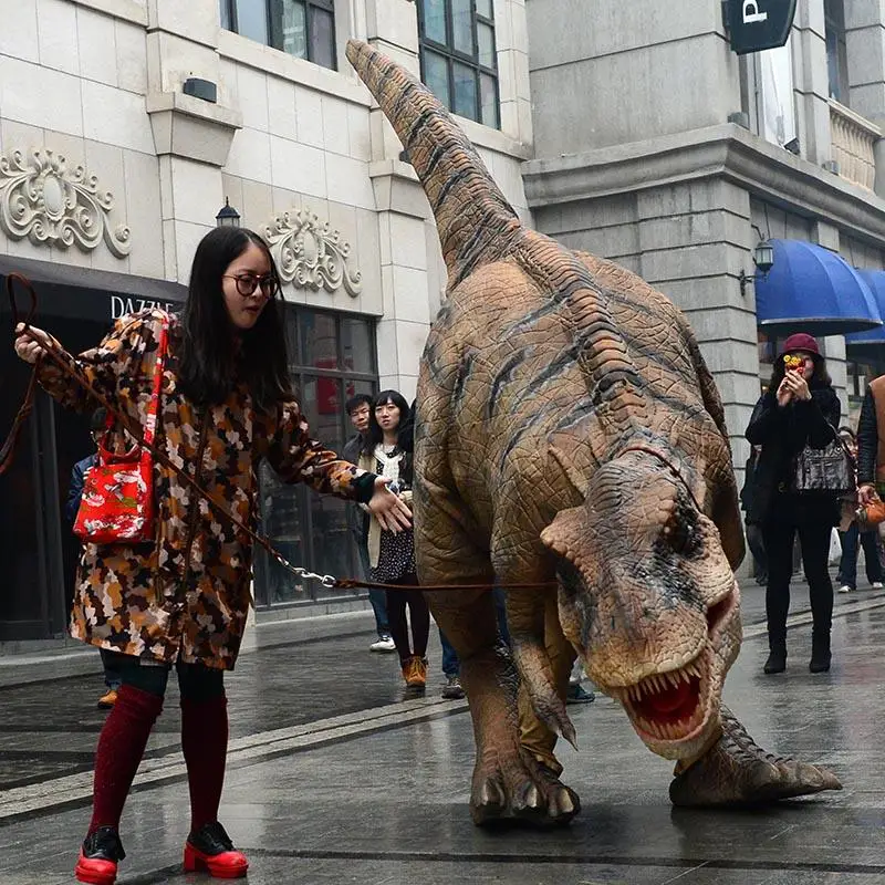 Новый индивидуальный реалистичный аниматронный костюм динозавра одежда с