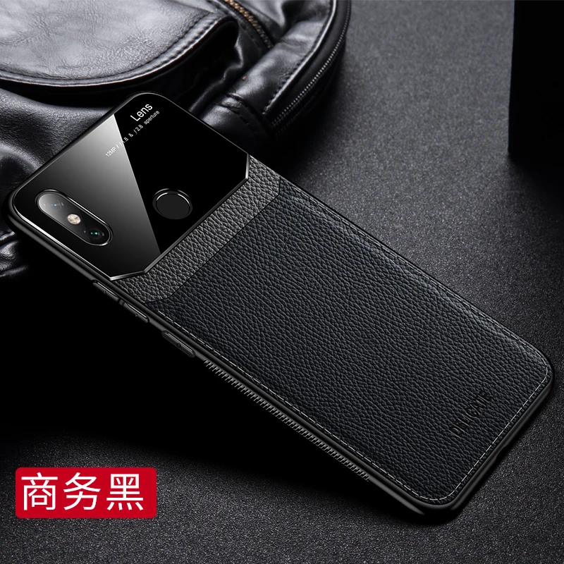 black Для Xiaomi mi 8 9 Pro Чехол для mi 8 Lite чехол для mi 9se Max 2 3 CC9 Pro акриловое стекло анти-падение из искусственной кожи чехол - Цвет: black
