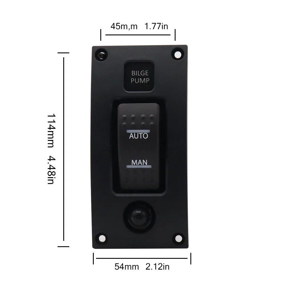 Водонепроницаемая изогнутая трехскоростная переключающая панель насоса для