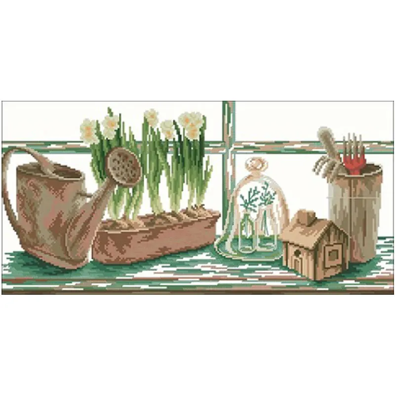 

Bonsai gardening patterns Counted Cross Stitch 11CT 14CT 18CT DIY Chinese Cross Stitch Kit Embroidery Needlework Sets home decor