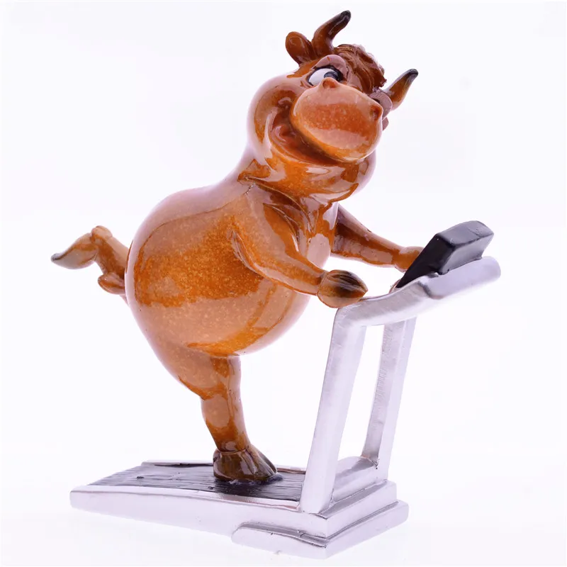 Милая кавайная фигурка быка из каучука для бега в душе со знаками Зодиака