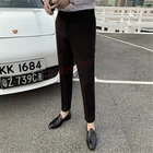 2020 мужских костюмных брюк; Сезон лето Модные Размеры белые деловые повседневные мужские брюки индивидуальный заказ Slim Fit размера плюс Размеры в Корейском стиле мужские брюки